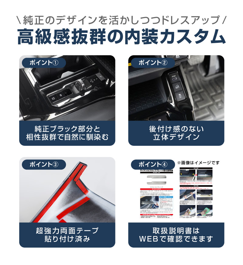新型RAV4 60系 シフトベースパネル 1P ピアノブラック