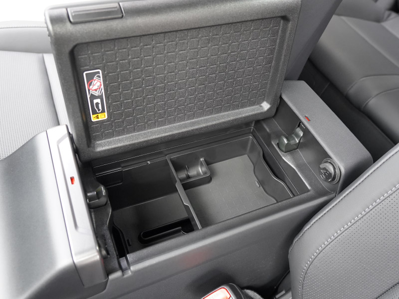 新型RAV4 60系 センターコンソールトレイ 2P ゴムマット付き ブラック 二段タイプ 