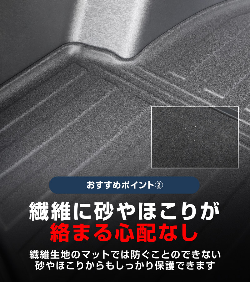 新型RAV4 60系 PHEV専用 ラゲッジマット カーゴトレイマット