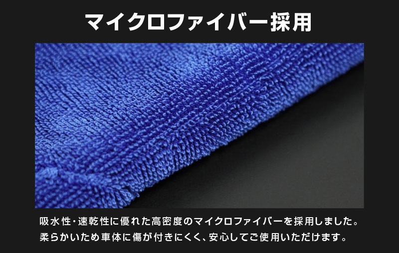 高密度 マイクロファイバータオル 30×30cm ブルー／グレー | smi-kk.co.jp