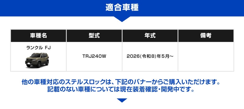 【ランクルFJ 専用】車両盗難予防装置 ステルスロック ランドクルーザー FJ ステルスロック