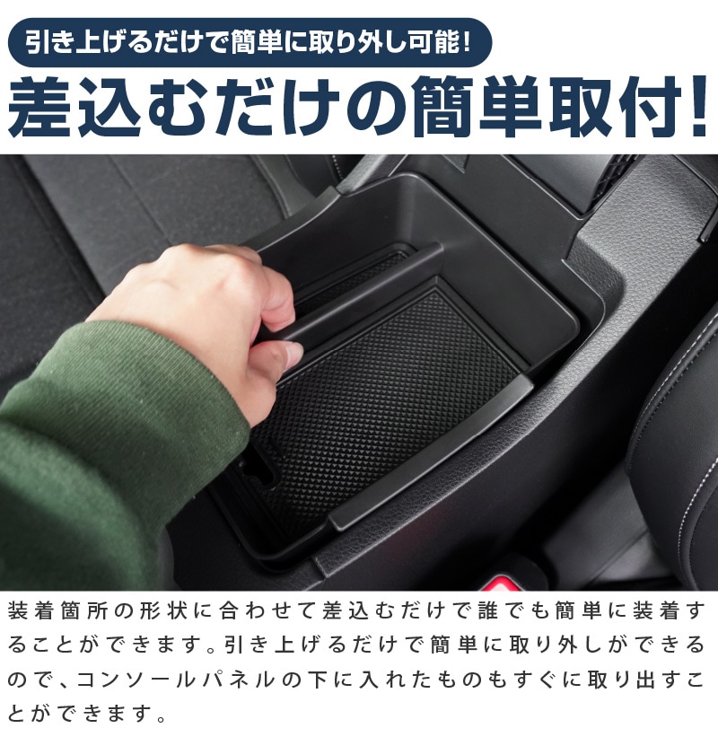 新型ヴェゼル コンソールボックストレイ 滑り止めゴムマット付き コンソールボックスにはめ込むだけの便利グッズ 2024年マイナーチェンジ後対応｜ホンダ  HONDA VEZEL RV系 専用 内装 カスタム 保護パーツ ドアストッパーカバー ストライカーカバー ...