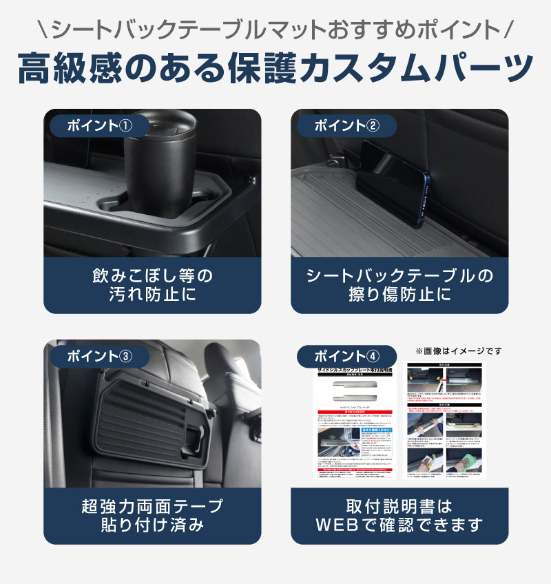 【セット割】新型クロスビー MND1S HYBRID MZ 専用 助手席インパネトレイ ＆ フロントドリンクホルダートレイ ＆ パーソナルテーブルマット セット 