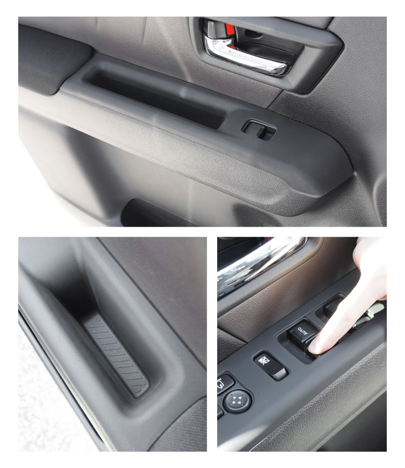 新型クロスビー MND1S フロントウィンドウスイッチパネルカバー ＆ リアドアハンドルトレイ ゴムカバー 