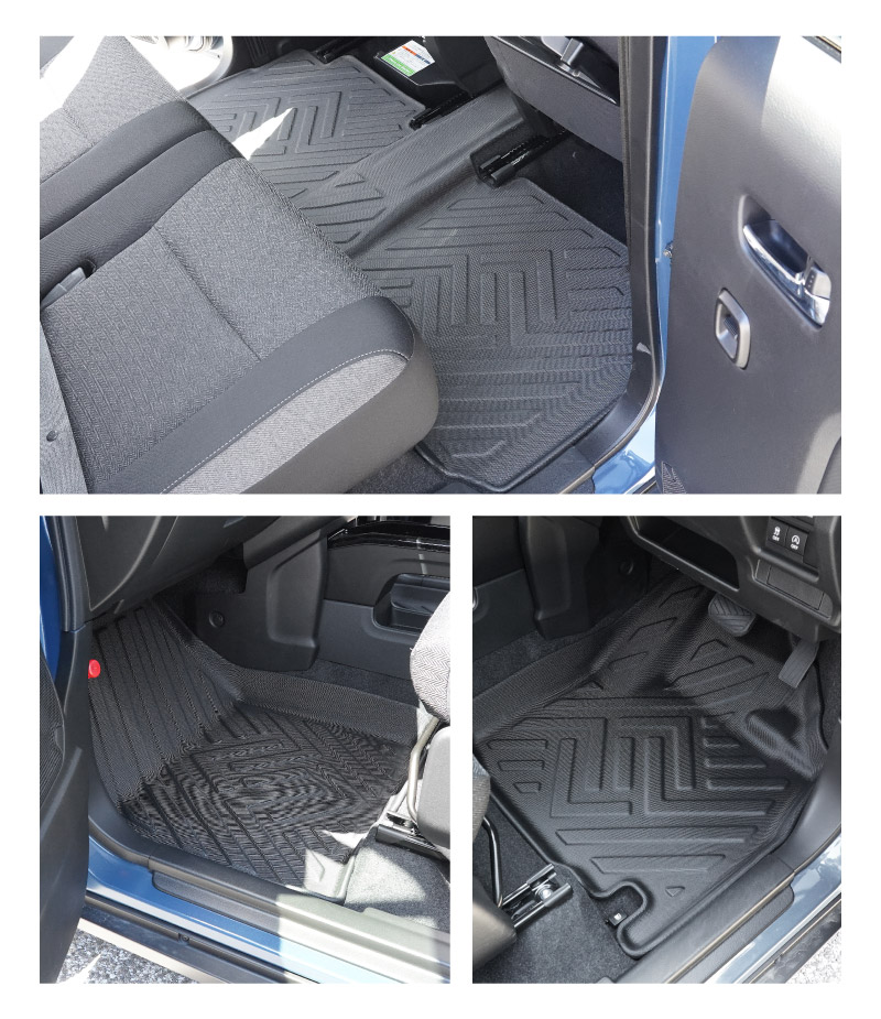 新型クロスビー MND1S HYBRID MZ 専用 フロアマット 3P ラバータイプ ブラック