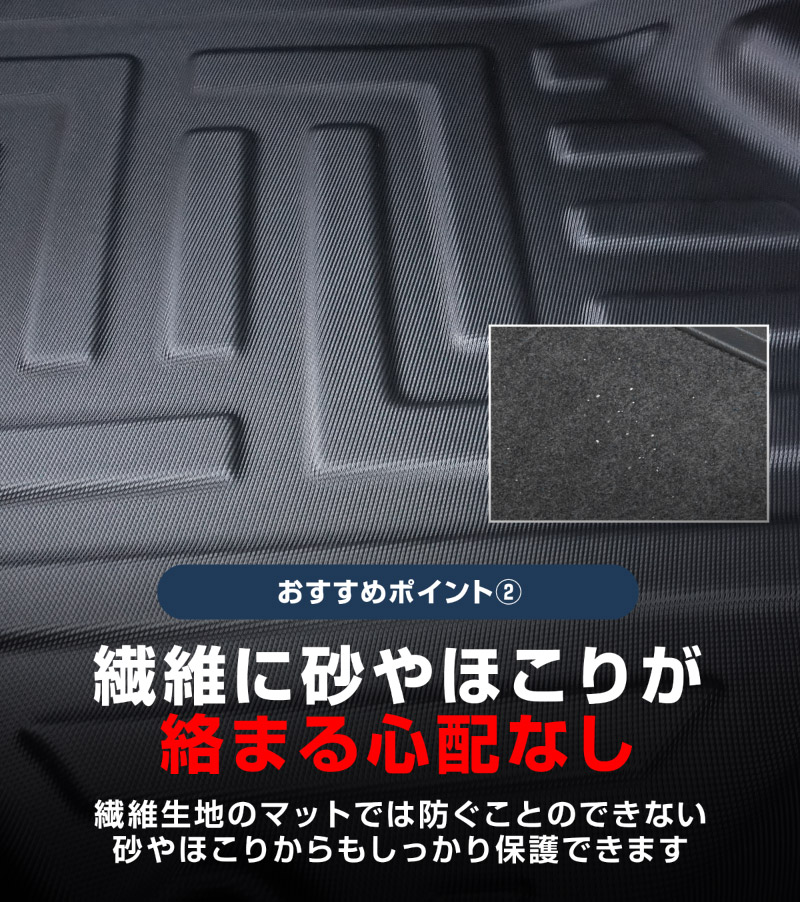 新型クロスビー MND1S HYBRID MZ 専用 フロアマット 3P ラバータイプ ブラック