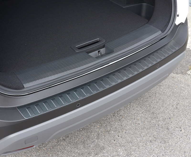 新型エクストレイル T33 リアバンパーステップガード 1P 車体保護ゴム付 選べる3色 シルバー/ブラック/カーボン調|日産 NISSAN X-TRAIL 専用 外装 保護 カスタム パーツ ドレスアップ-カスタムパーツのサムライプロデュース