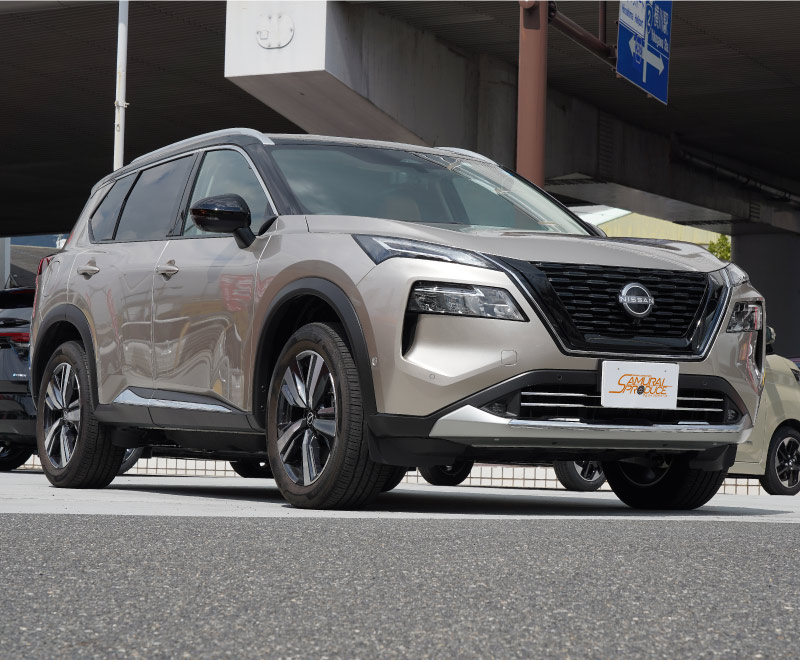 新型 エクストレイル T33 フロント ロアグリルガーニッシュ 2P 選べる２色 鏡面仕上げ ブルー仕上げ｜日産 NISSAN X-TRAIL 専用  外装 フロント グリル カスタム パーツ | サムライプロデュース 侍プロデュース