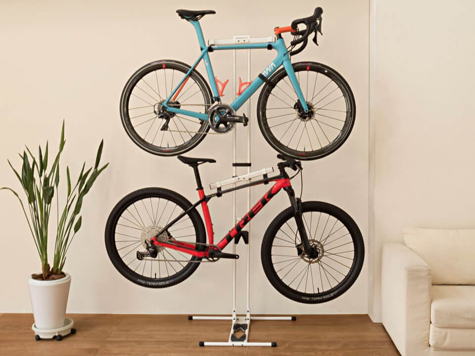 Freestanding 2-bike stand