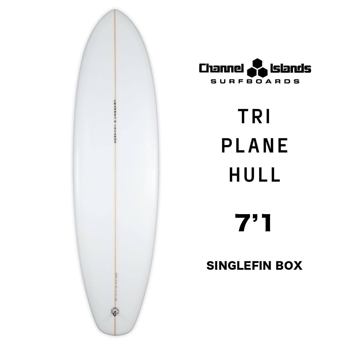 【20%OFF セール】チャンネルアイランド サーフボード サーフィン ミッドレングス シングルフィン surfboard Channel  Islands TRI PLANE HULL トライ プレーン ハル アルメリック 7.1 チャネルアイランズ 