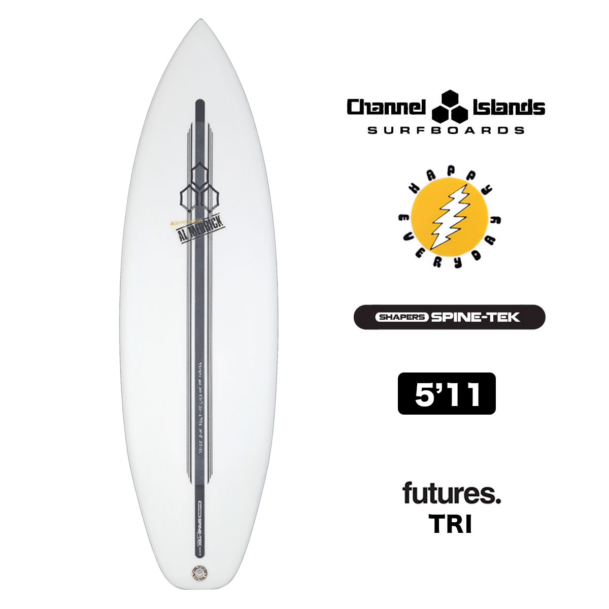【10%OFF スプリングフェア】Channel Islands チャネルアイランド チャンネルアイランド サーフボード サーフィン ショートボード  トライフィン surfboard ハッピーエブリィデイー USA アルメリック 5.11 futures TRI | HAPPY EVERYDAY  