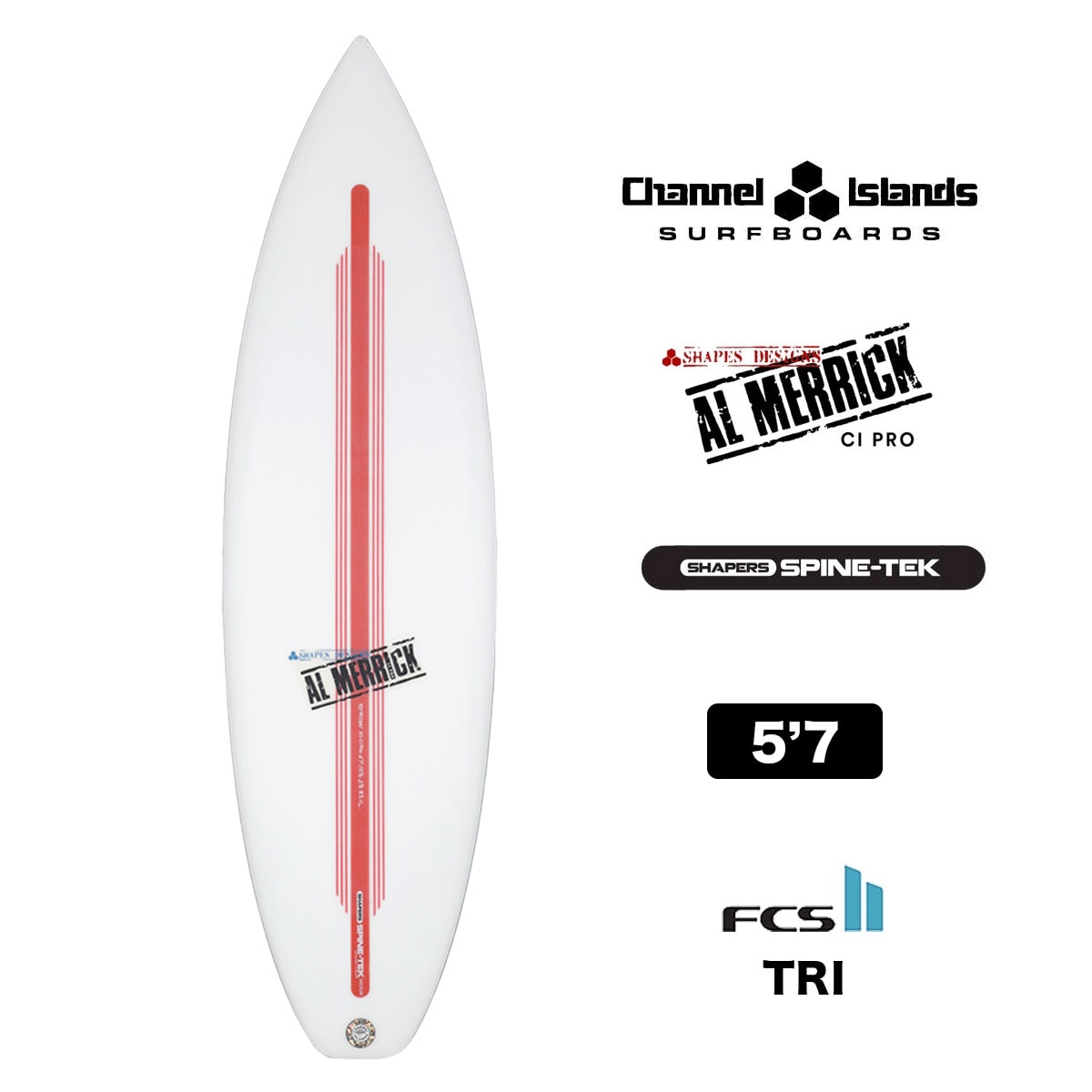 【20%OFF スプリングフェア】チャンネルアイランズ サーフボード シーアイ プロ サーフィン ショートボード トライフィン surfboard  Channel Islands CI PRO アルメリック 5.7 fcs2 チャンネルアイランド 5'7 即納 セール-ジャックオーシャンスポーツ