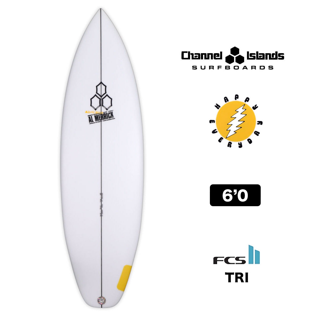 channel islands サーフボード ショートボード 6.0 トライフィン surfboard Channel Islands HAPPY  EVERYDAY ハッピーエブリィデイー アルメリック FCS2 サーフィン チャネルアイランズ TRI 即納 6'0-ジャックオーシャンスポーツ