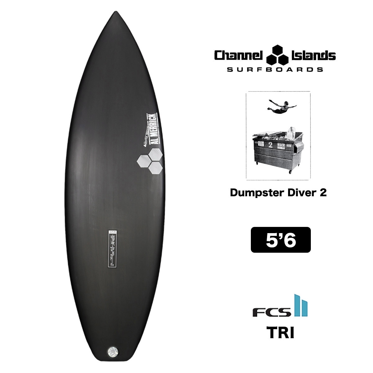CHANNEL ISLANDS Dumpster Diver 2 ECT EPS サーフボード ダンプスター