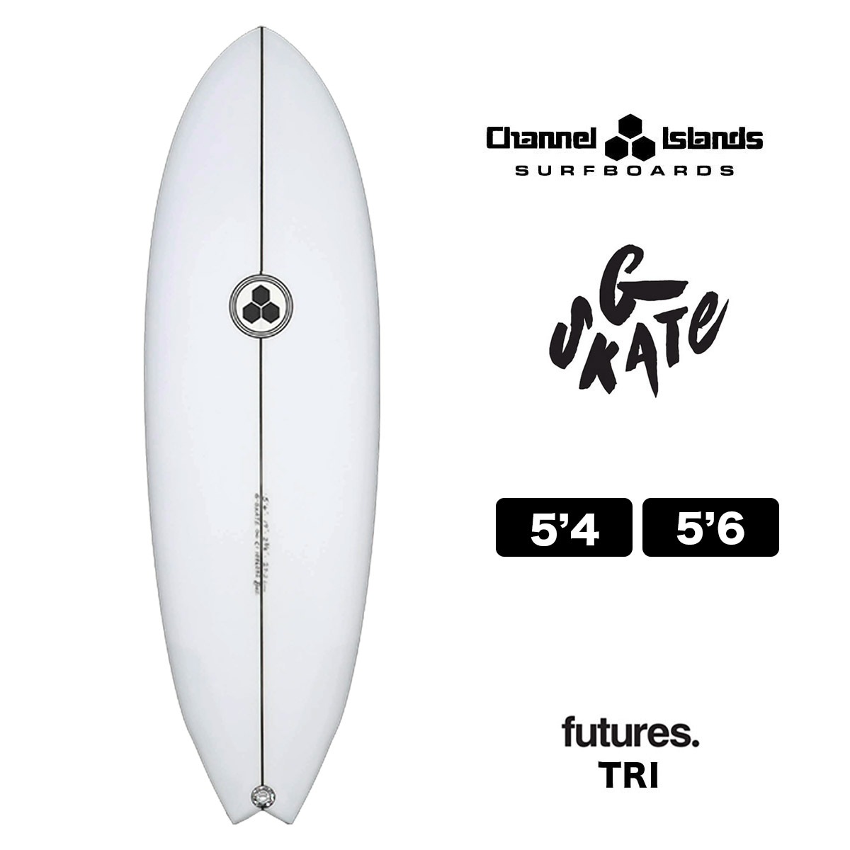 CHANNEL ISLANDS G SKATE サーフボード ジースケート スワローテール