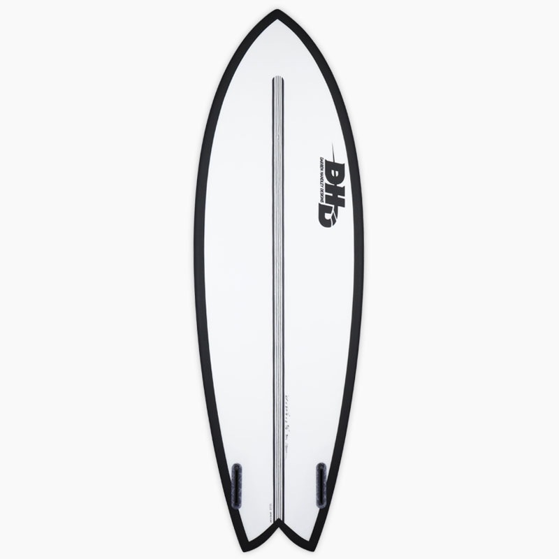 サーフボード DHD SURFBOARDS ミニツイン ダレン ハンドレー デザイン MINI TWIN EPS 5.5 フィッシュ ショートボード  futures. フューチャー クリア サーフィン レトロ 【87729-22】