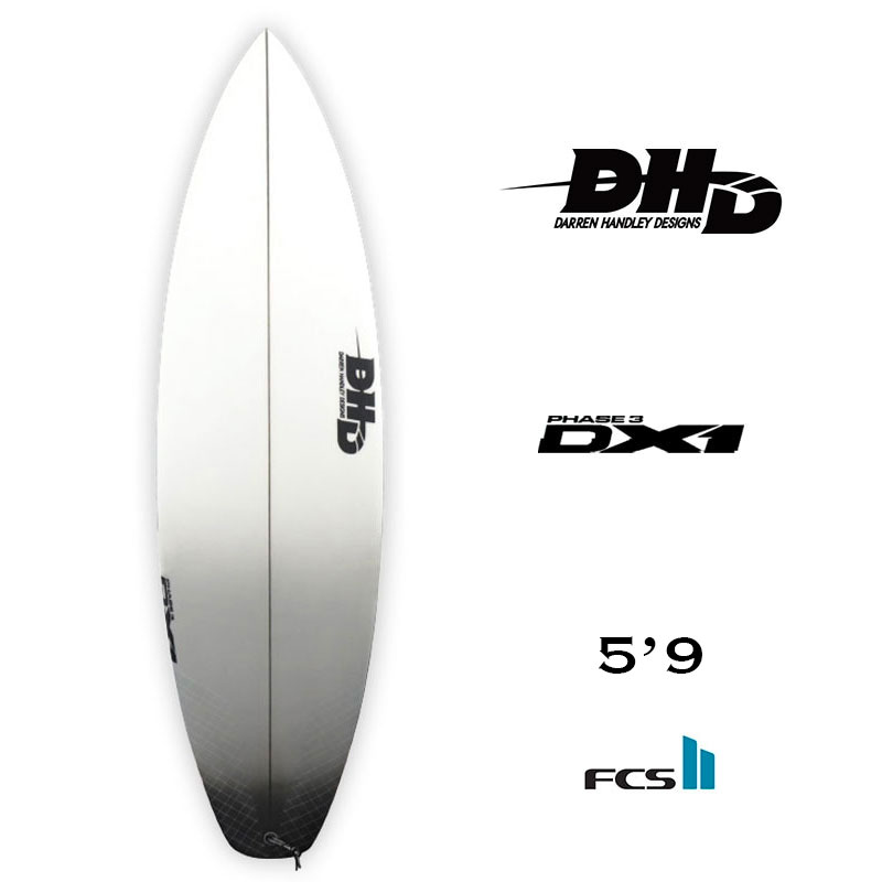 【20%OFF ウィンターセール】 DHD SURFBOARDS DX1 PHASE3 ダレンハンドレーデザイン ディーエックス1 フェーズ3 5.9  ショートボード パフォーマンスショート FCS2 サーフボード トライフィン グレー【89539-22】-ジャックオーシャンスポーツ