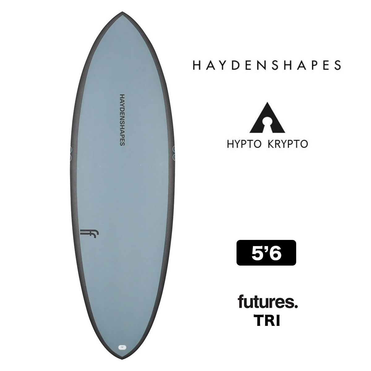 HAYDENSHAPES HYPTO KRYPTO 5.6 ヘイデン シェイプス ヒプトクリプト 5'6 futures. TRI ショートボード  サーフボード サーフィン ブルー-ジャックオーシャンスポーツ