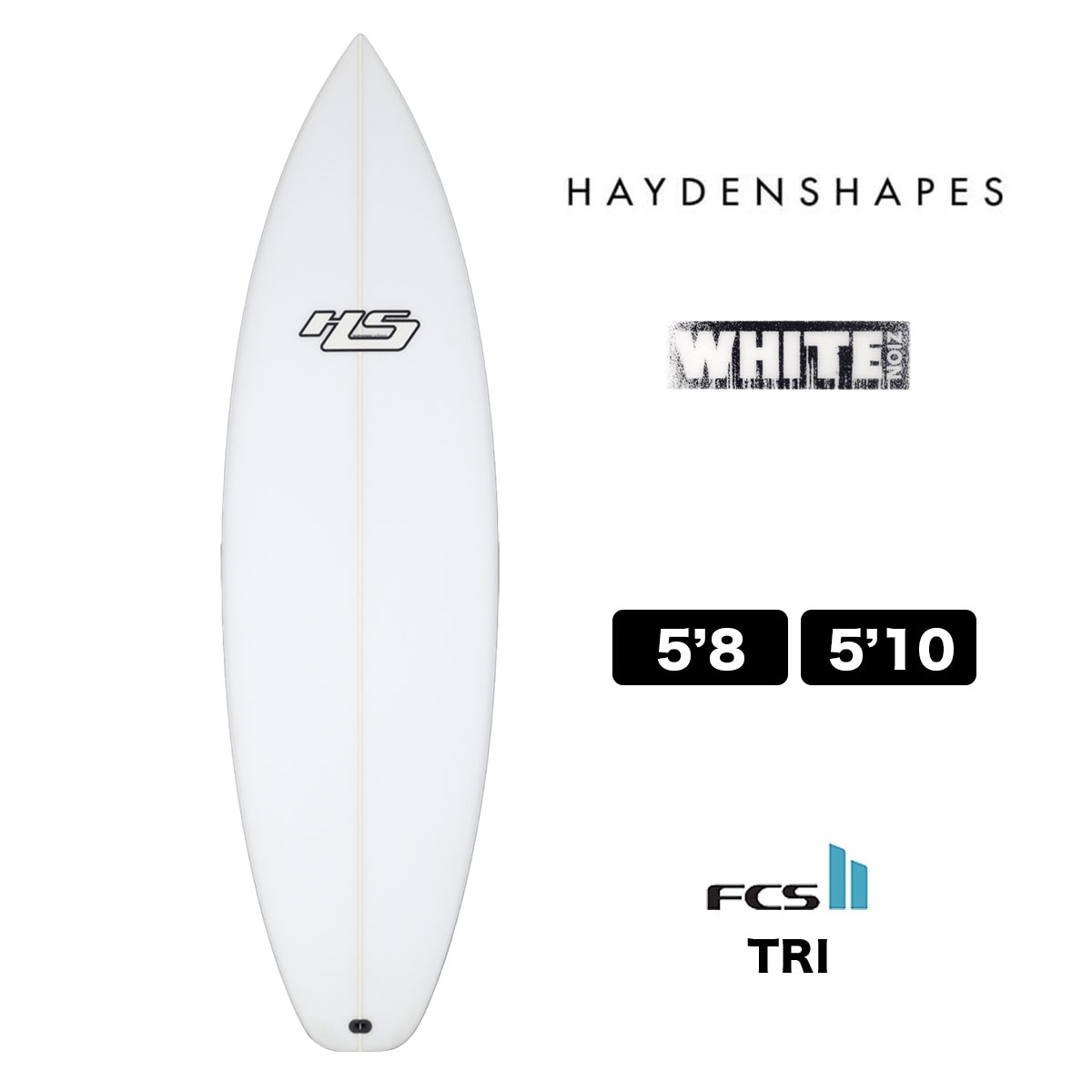 10%OFF クリアランスセール】Hayden Shapes SurfBoard｜WHITE NOIZ