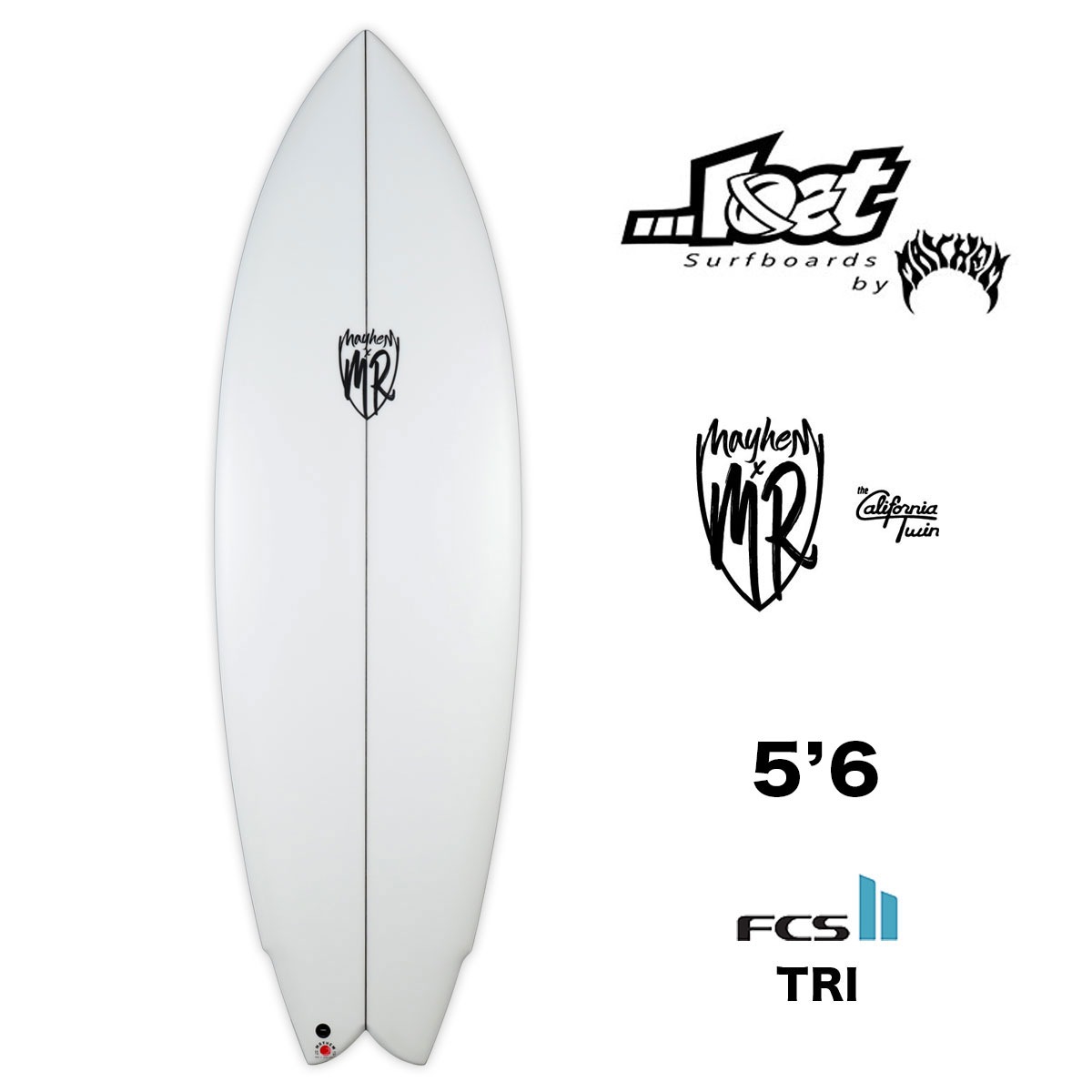 【10%OFF スプリングフェア】 ロストサーフボード メイヘム ロスト カリフォルニア ツイン 5.6 サーフィン サーフボード FCS2  LOSTSURFBOARDS by Mayhem CALIFORNIA TWIN スワローテール 5'6【mrd02006-22】 