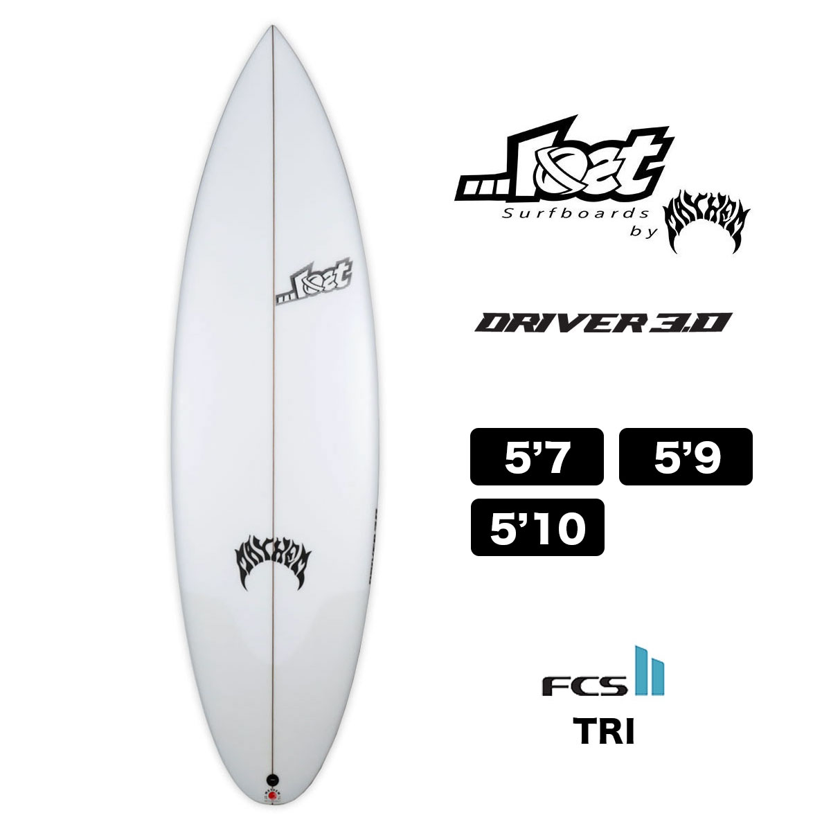 【10%OFF】ロストサーフボード メイヘム ロスト ドライバー 3.0 5.7 5.9 5.10 サーフィン サーフボード FCS2  LOSTSURFBOARDS by Mayhem DRIVER 3.0 おすすめ 5'7 5'9 5'10 TRI ショートボード