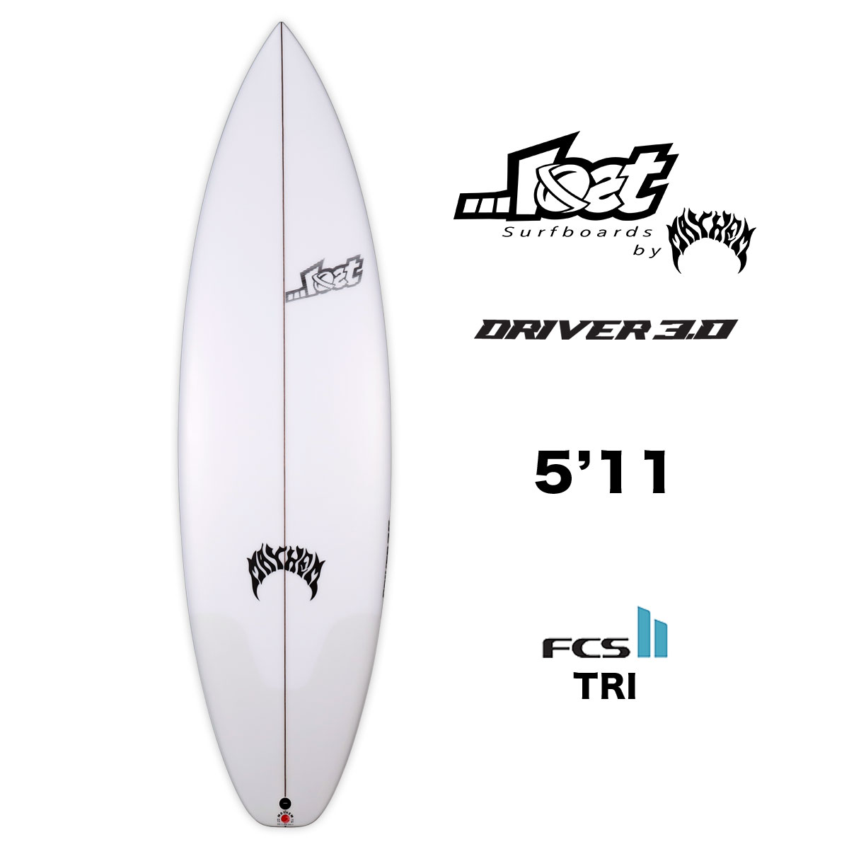 【10%OFF チャンネル＆ロストフェア】ロストサーフボード メイヘム ロスト ドライバー 3.0 5.11 サーフィン サーフボード FCS2  LOSTSURFBOARDS by Mayhem DRIVER 3.0 おすすめ 5'11 TRI ニューモデル ショートボード