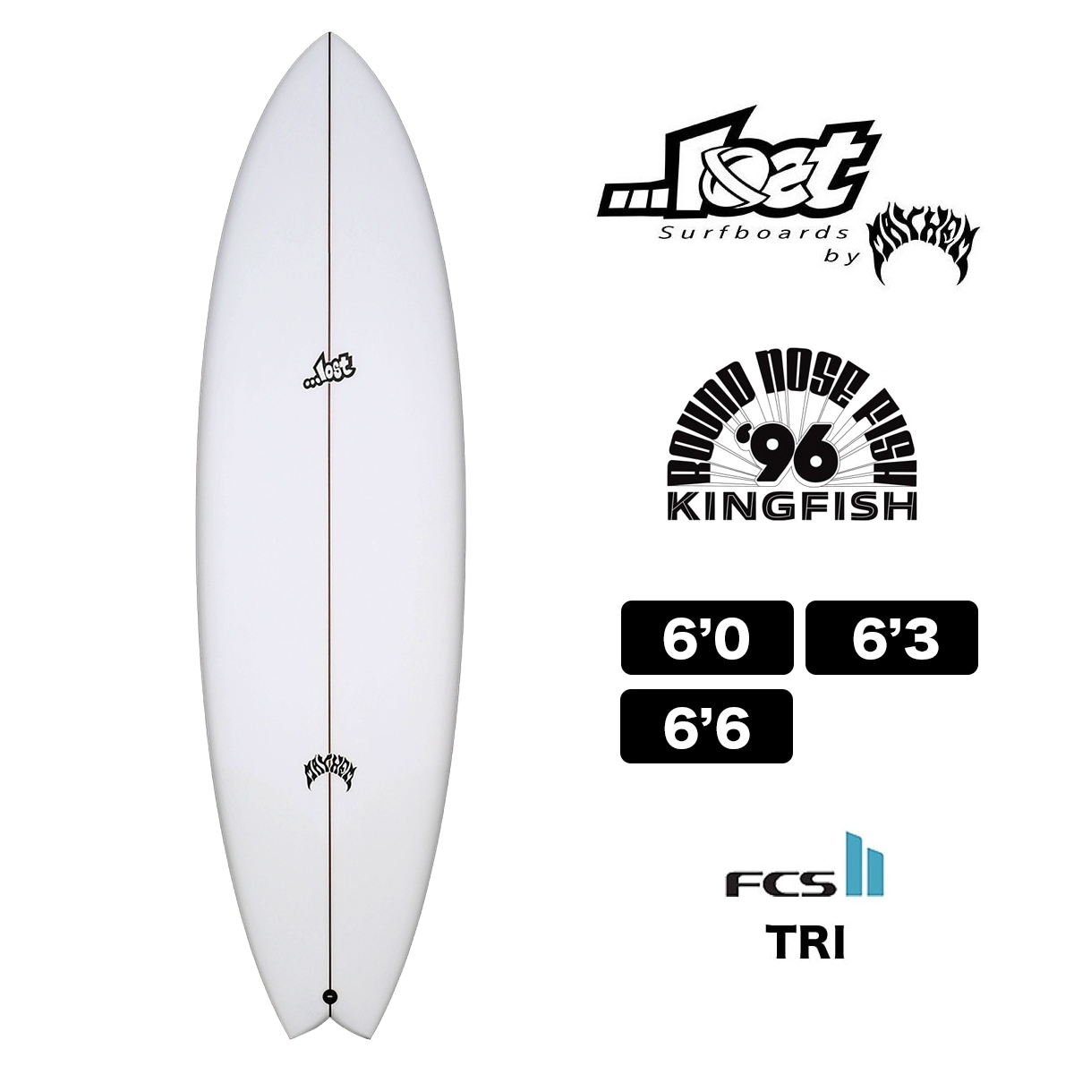 LOST SURFBOARDS RNF'96 KINGFISH PU FCS2 TRI ミッドレングス