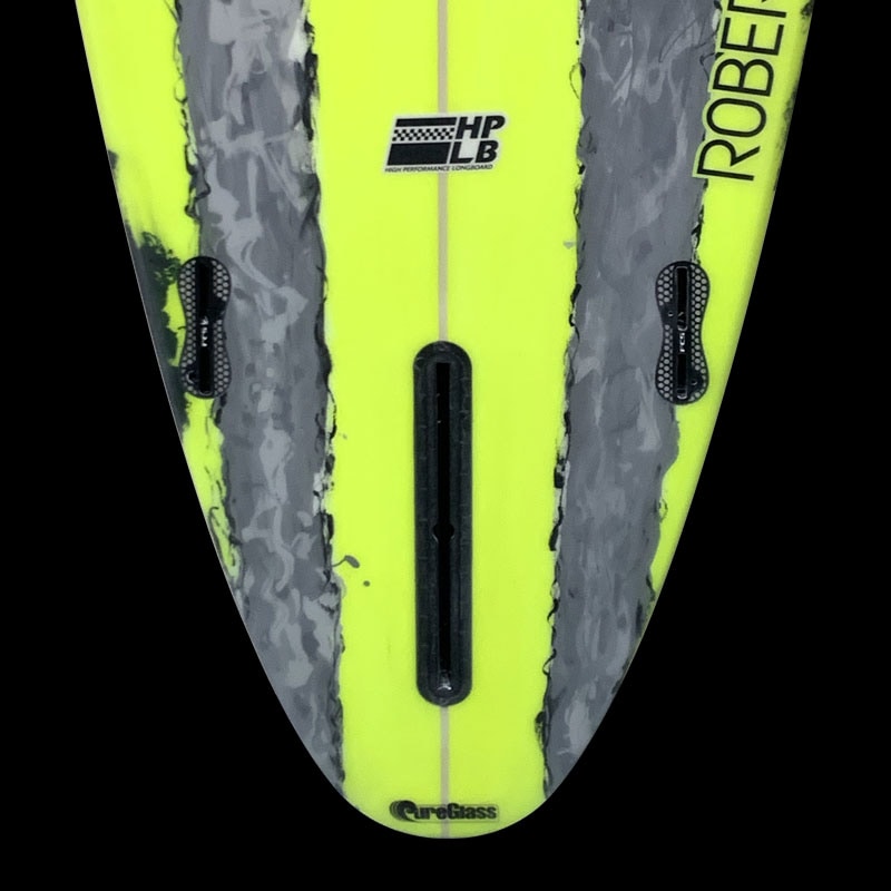 サーフボード ロバートサーフボード ROBERTS SURFBOARDS HPLB 9.3 ロングボード シングル スタビ fcs2  ハイパフォーマンスロングボード イエロー【jk2132】