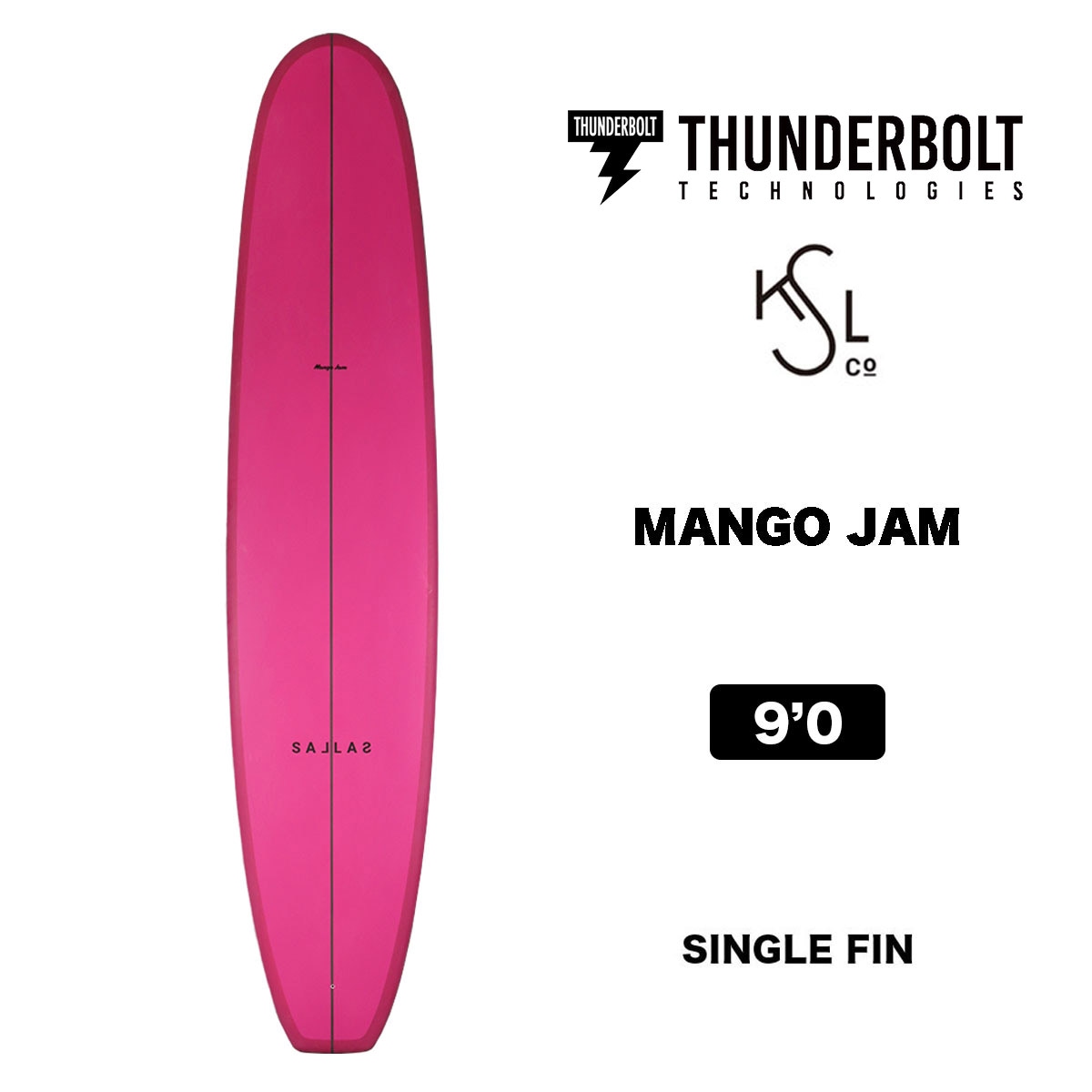 【10%OFF 】THUNDERBOLT TECHNOLOGIES KAI SALLAS MANGO JAM サンダーボルトテクノロジー カイサラス  マンゴージャム 9.0 シングルフィン カーボン ロングボード【54644】-ジャックオーシャンスポーツ