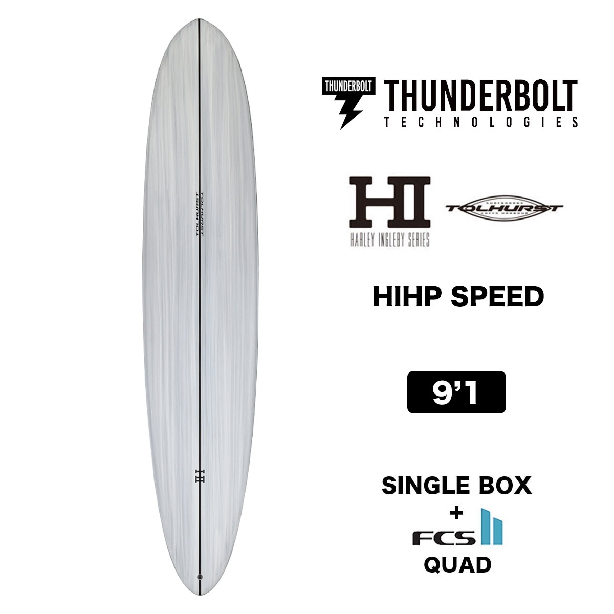 サンダーボルト ロングボード 9.1 ハーレイ イングルビー サーフボード サーフィン HIHP SPEED カーボン トゥルーハースト  THUNDERBOLT HARLEY INGLEBY 9'1'' シングル クワッド-ジャックオーシャンスポーツ