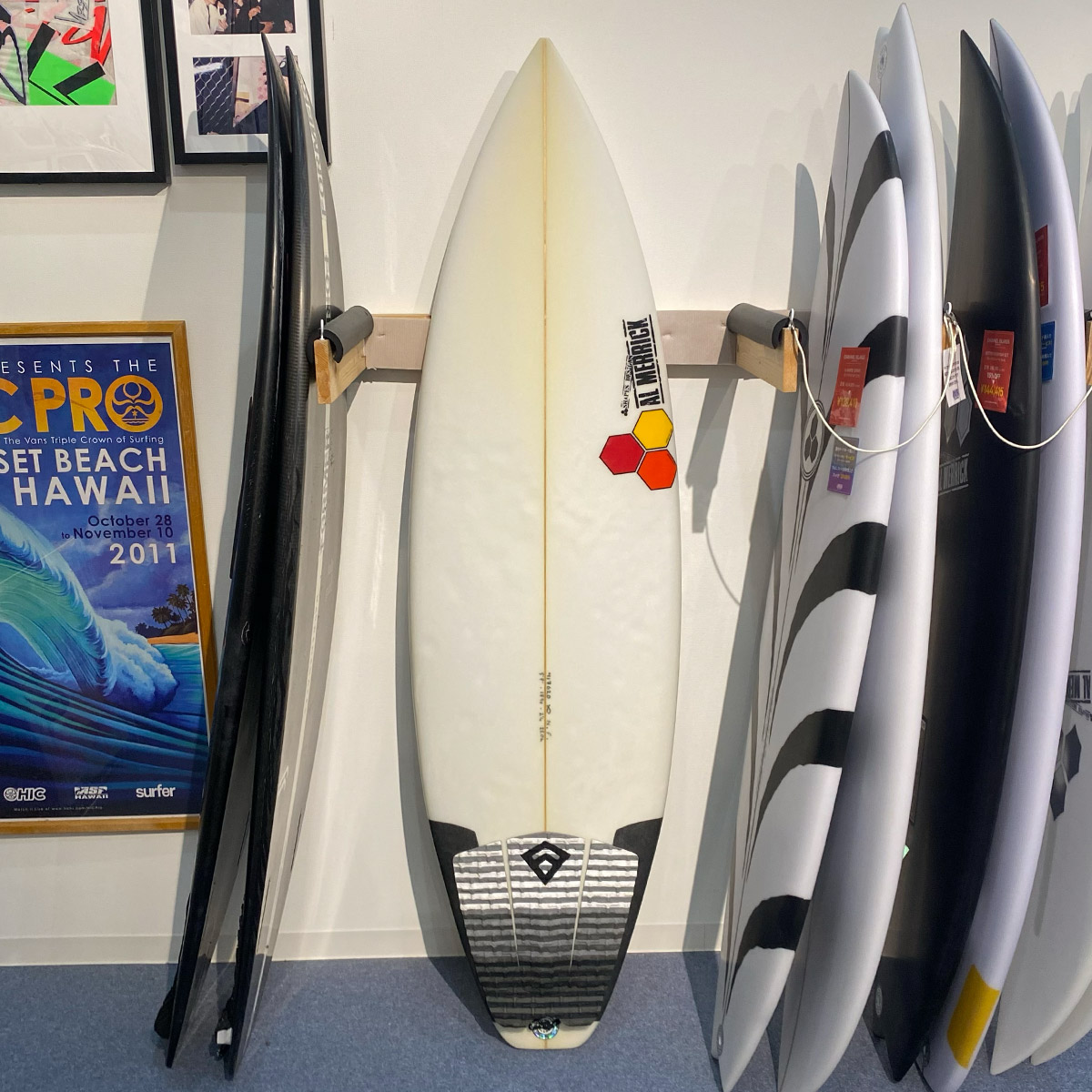 アルメリック no4 アルメリック#4 5'8 フィン、ケース、リーシュ付き