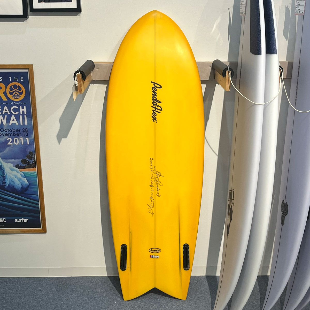 Pendoflex Cowa 5'0 中古サーフボード futures TWIN ツインフィッシュ