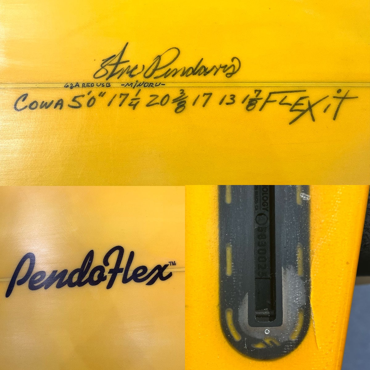 Pendoflex Cowa 5'0 中古サーフボード futures TWIN ツインフィッシュ
