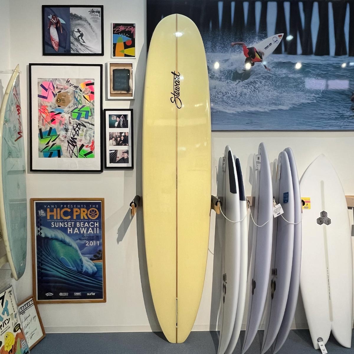 中古 Stewart Surfboard 9'4 スチュワート ロングボード シングル