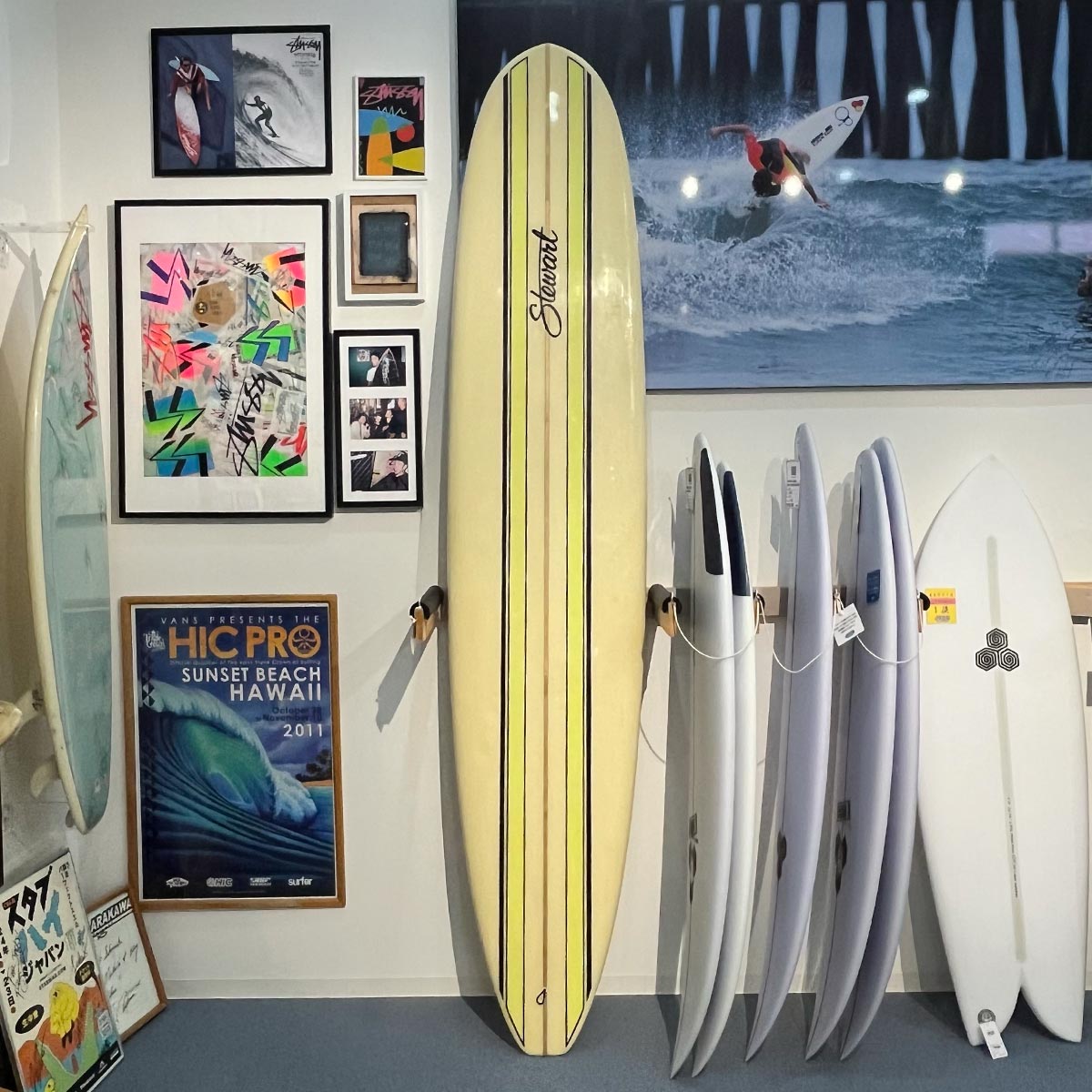 中古 Stewart Surfboard 9'4 スチュワート ロングボード シングル