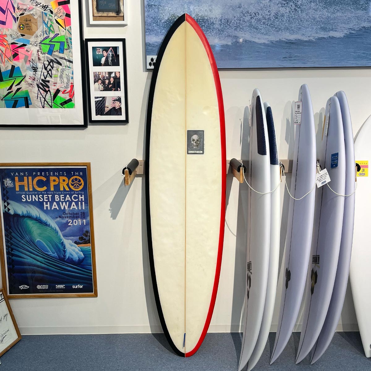 USED　中古ミッドレングスサーフボード 7’8ｆ 中古 CHRISTENSON SURFBOARD BONZER 7'2 クリステンソン ボンザー