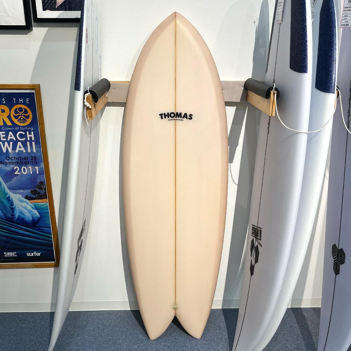 THOMAS SURFBOARD FISH 5'1 中古サーフボード 未使用品 トーマス