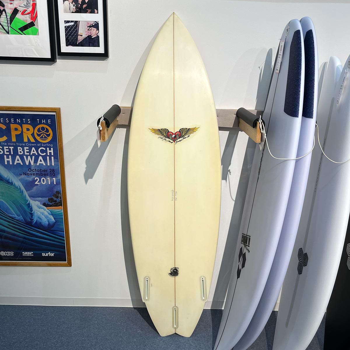 中古サーフボード Dick Van Straalen TWIN FIN 5'9 ディック・ヴァン