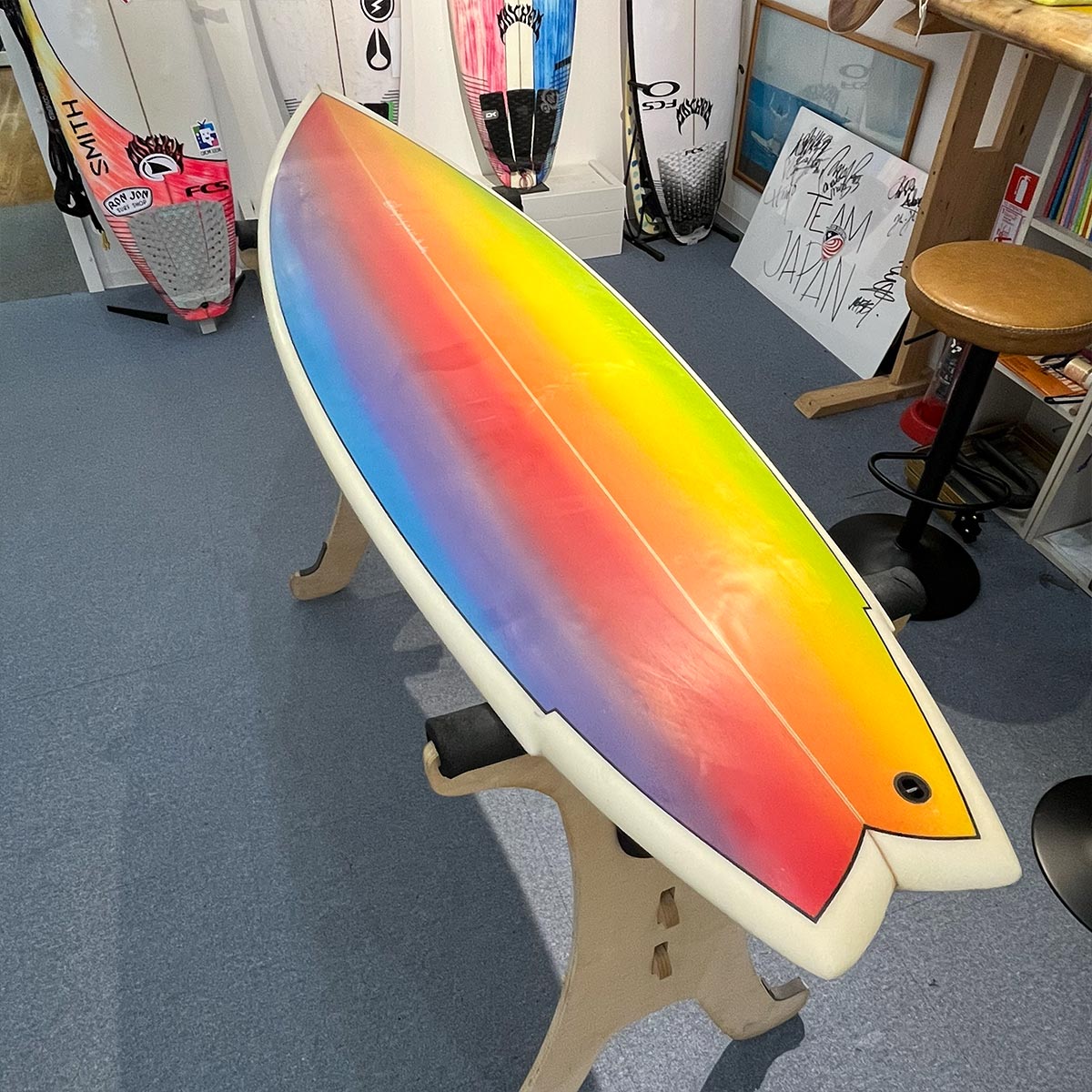中古サーフボード Dick Van Straalen TWIN FIN 5'9 ディック・ヴァン