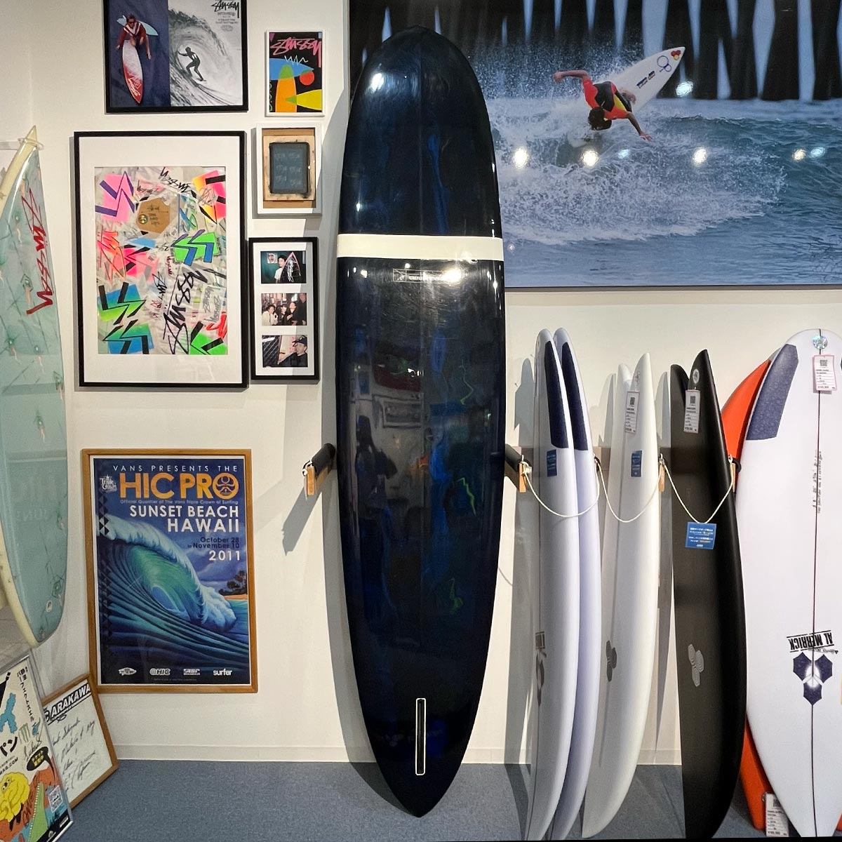 中古 CHRISTENSON 9'2 ロングボード シングルフィン サーフボード