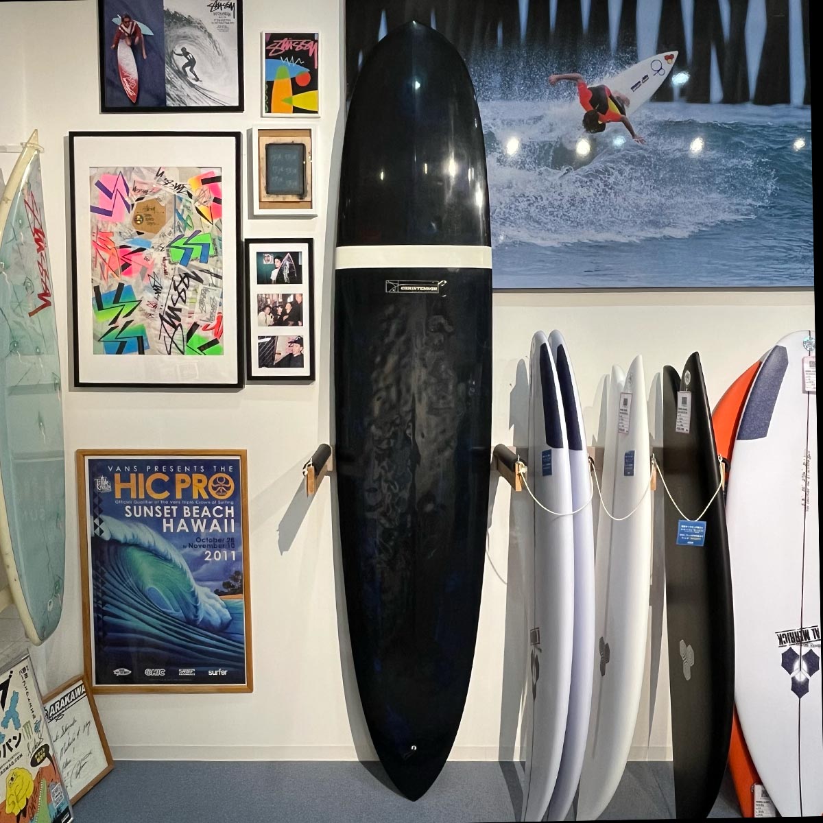 中古 CHRISTENSON 9'2 ロングボード シングルフィン サーフボード