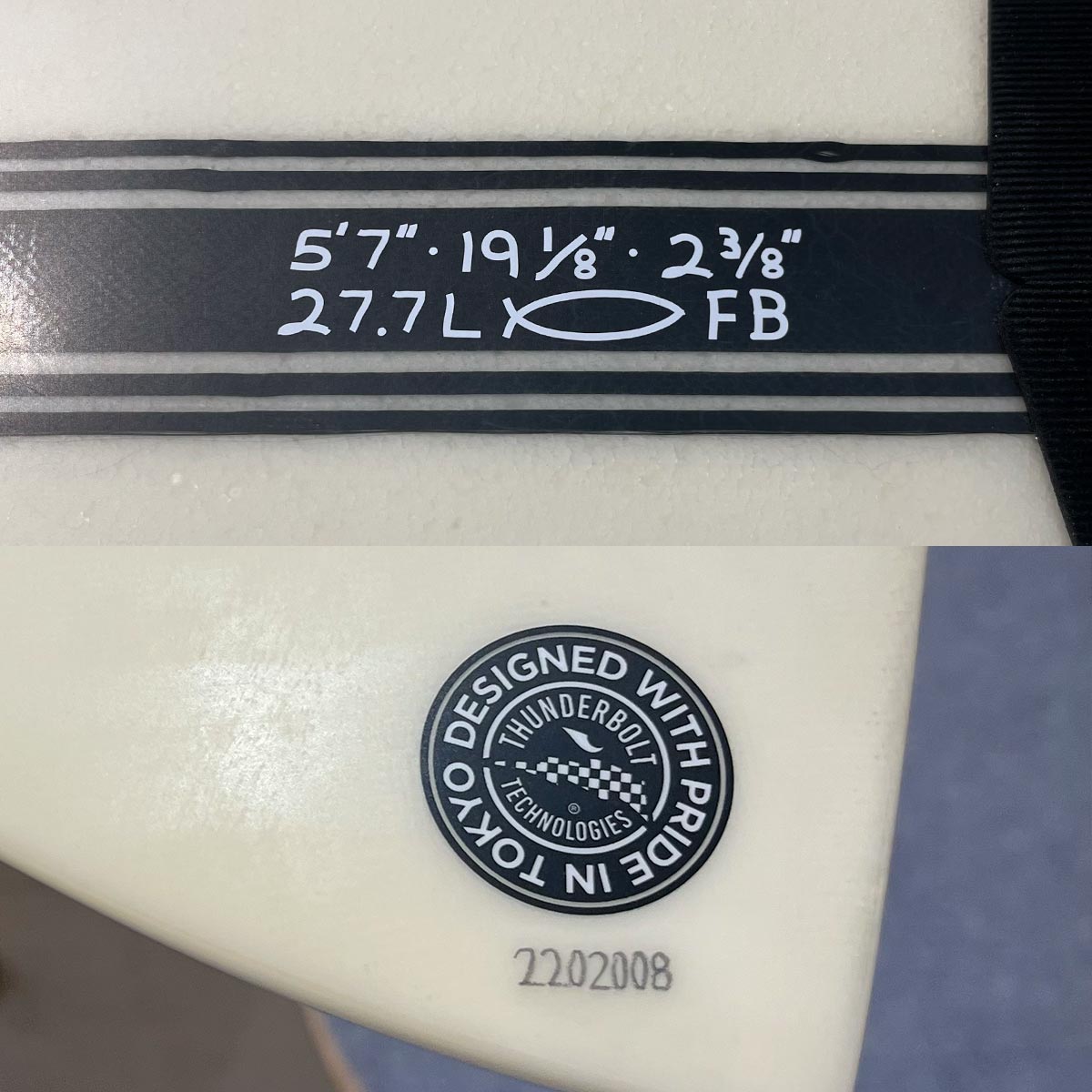 中古 THUNDERBOLT CHANNEL ISLANDS FISHBEARD 5'7 27.7L FCS2 TRI
