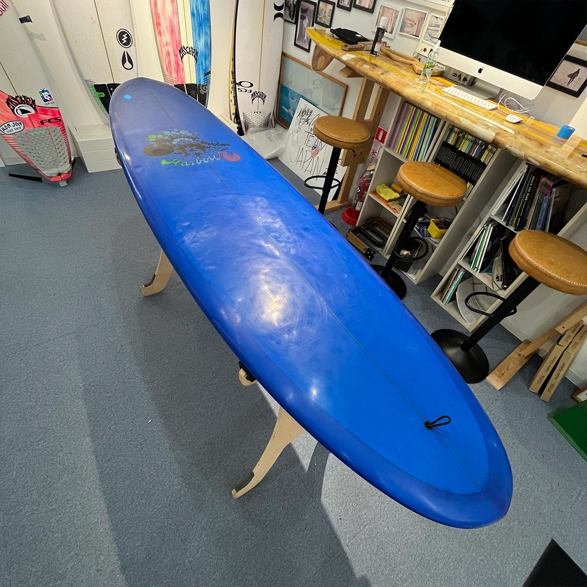中古 HARBOUR SURFBOARD SPHERICAL REVOLVER 6'8 シングルフィン