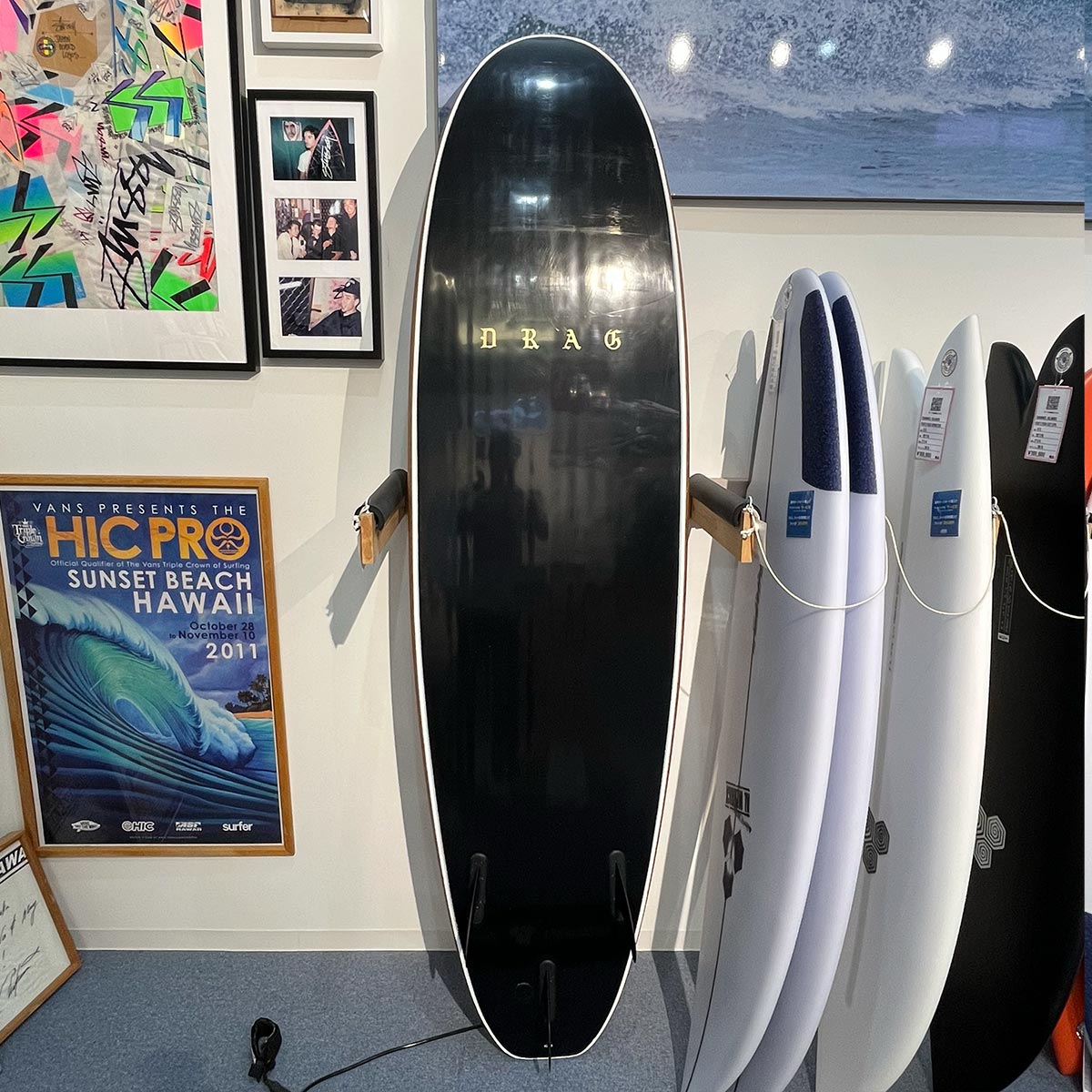 中古 DRAG SOFTBOARD 7'0 72L ソフトボード FIN・リーシュ付属 初心者