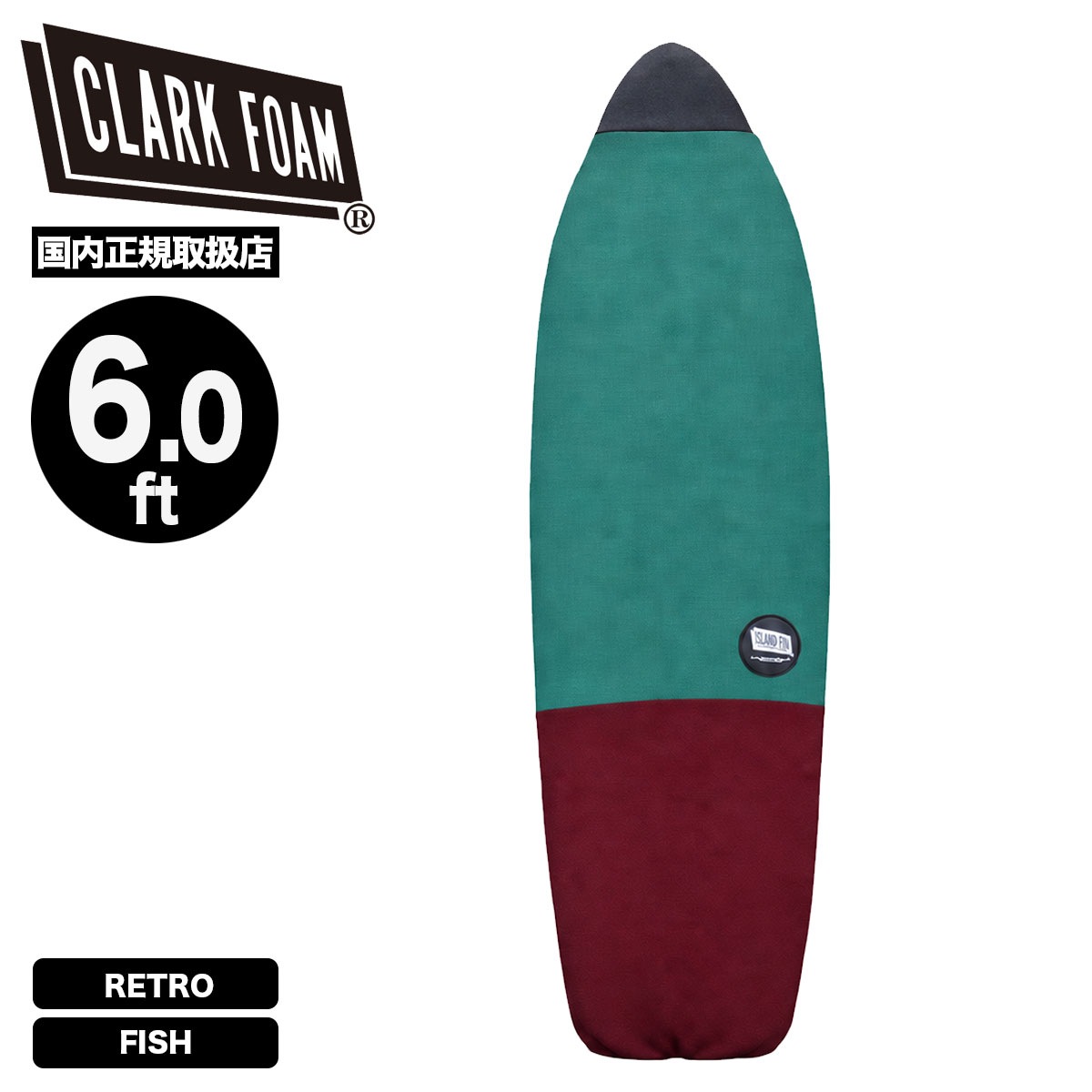 CLARK FOAM クラークフォーム 2TONE KNITCASE 6'0 RETRO サーフボード