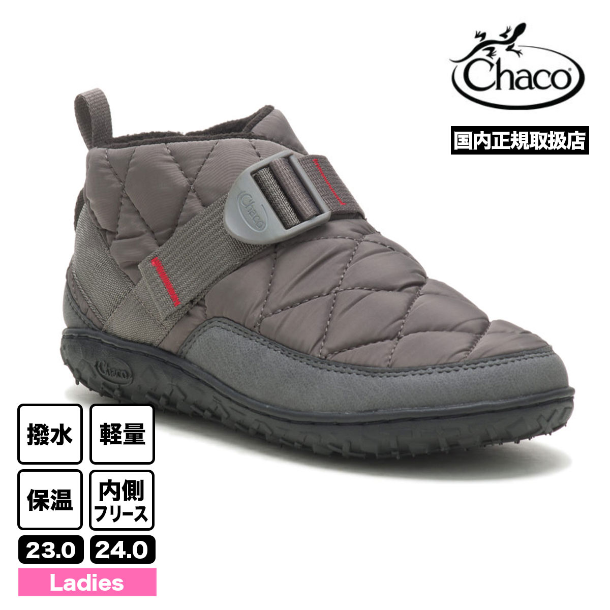 チャコ Chaco レディース スニーカー RAMBLE PUFF SHOE 靴 ブーツ 軽量 防寒 撥水 保温 フリース シューズ  23.0/24.0cm 人気 機能性シューズ 【JCH109320-22】-ジャックオーシャンスポーツ