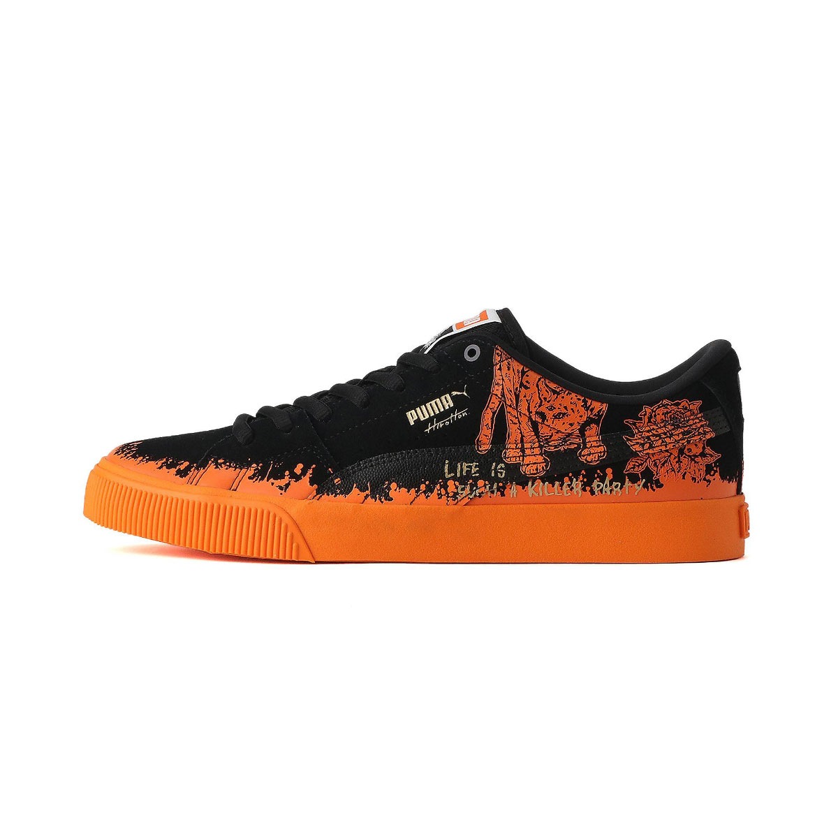 Puma プーマ スニーカー Puma X Hirotton Suede Skate Black Orange スウェード スケート ニトロ ヒロットン コラボ レア 26 5 28 0cm 人気 3993 01 22