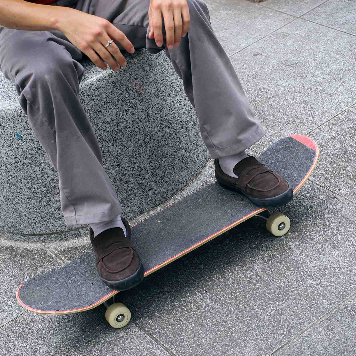 スエード　スケートローファー　ダークブラウン27cm プロモデル　即完売 ヴァンズ バンズ スケート ローファー メンズ 26.0 26.5 27.0