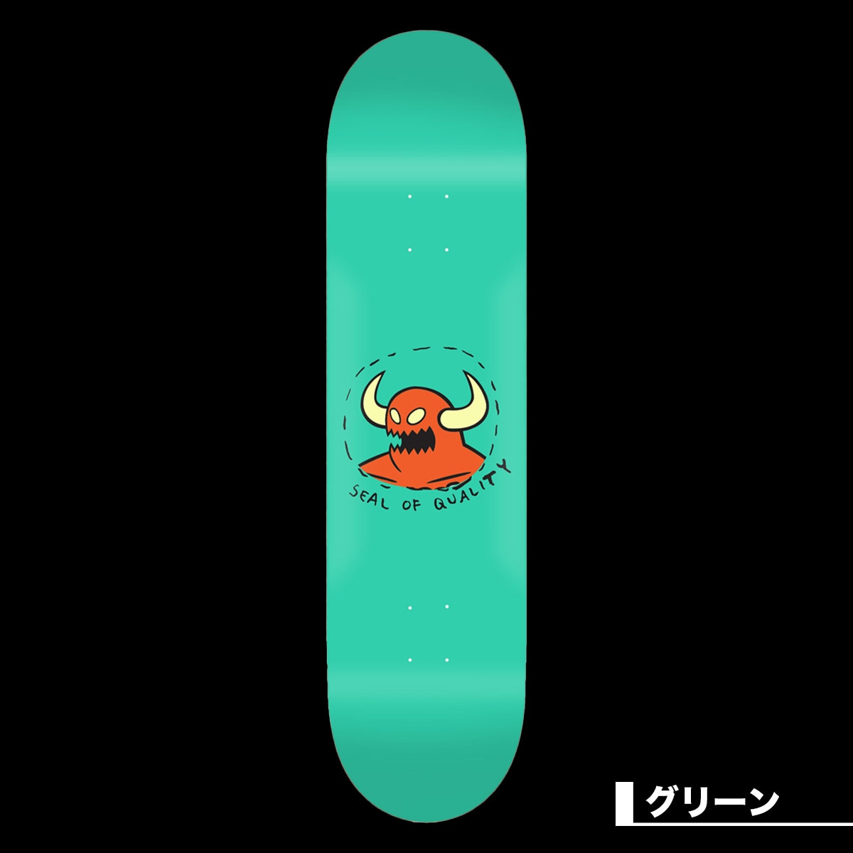 Toy Machine Skateboard トイマシーン スケートボード スケボー デッキ 8.25inc グリーン スケートデッキ 人気ブランド  | SEAL OF QUALITY GREEN【BRDTM0368】-ジャックオーシャンスポーツ