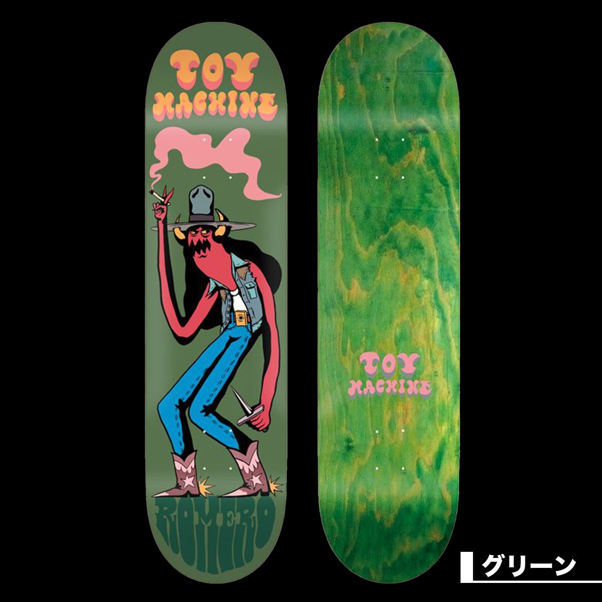 トイマシーン スケートボード スケボー デッキ 8.13inc スケートデッキ レオ・ロメロ 人気ブランド Toy Machine  Skateboard | ROMERO GEE【BRDTMLR89】-ジャックオーシャンスポーツ